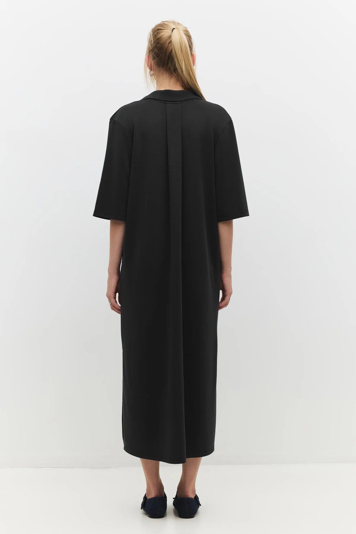 No Matter What Midikleid Lässig geschnittenes Midikleid mit halben Ärmeln