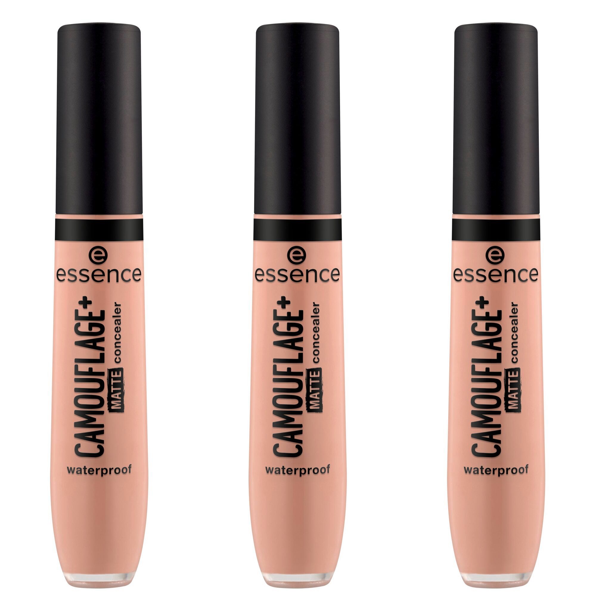 Essence Тональный крем CAMOUFLAGE+ MATTE concealer, 3-tlg., 3-tlg., hohe Deckkraft, mattierend, alle Hauttypen