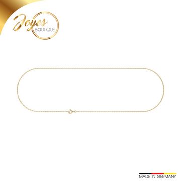 Joyes Boutique Goldkette JB Edle Goldkette Ankerkette 585 - 14 K Gold 1,3 mm 45 cm (Gold, JB)