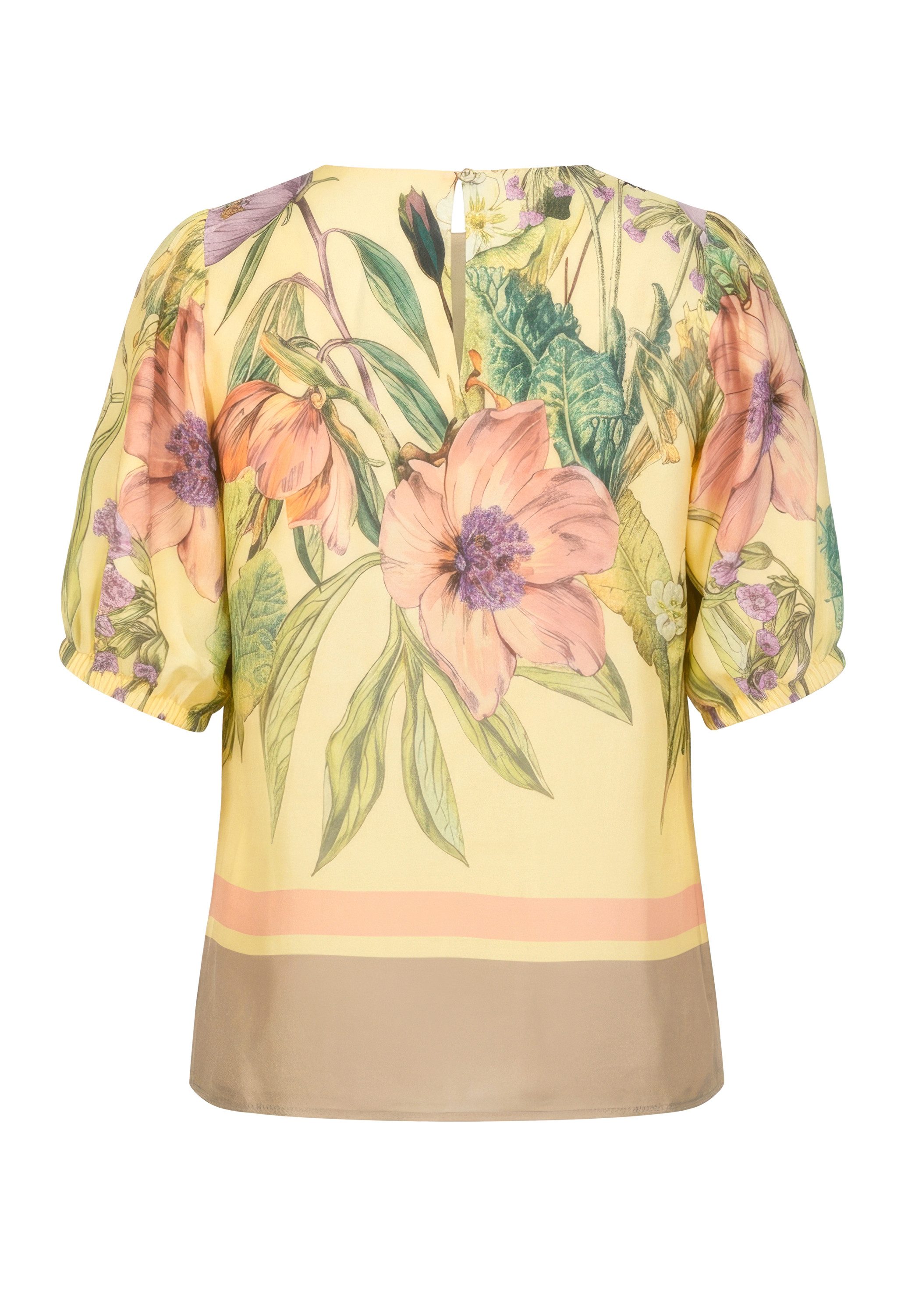 bianca Druckbluse ARWEN kleine seitliche Schlitze – Bild 5 von 5