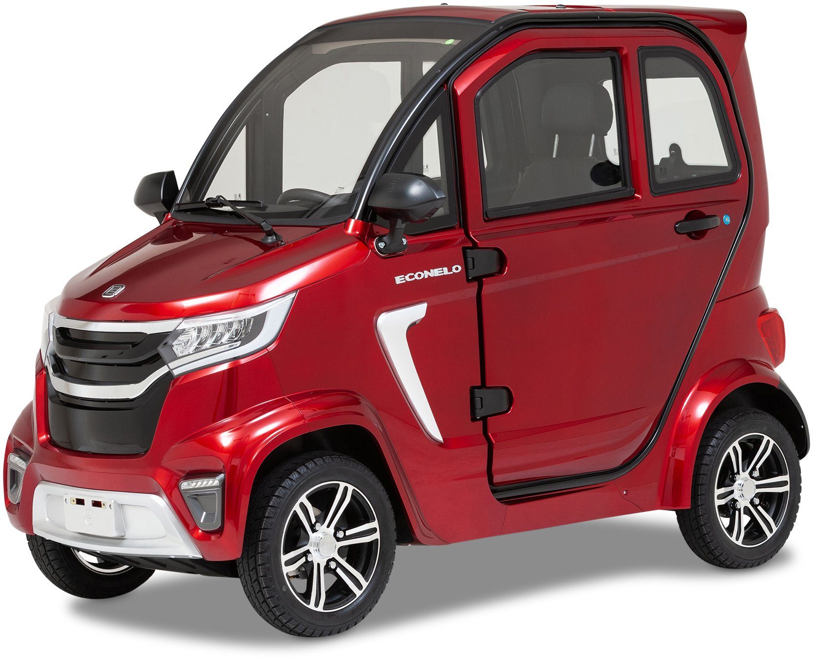 ECONELO Elektromobil NELO 4.1, 2200 Rückfahrkamera W, mit rot km/h, 45