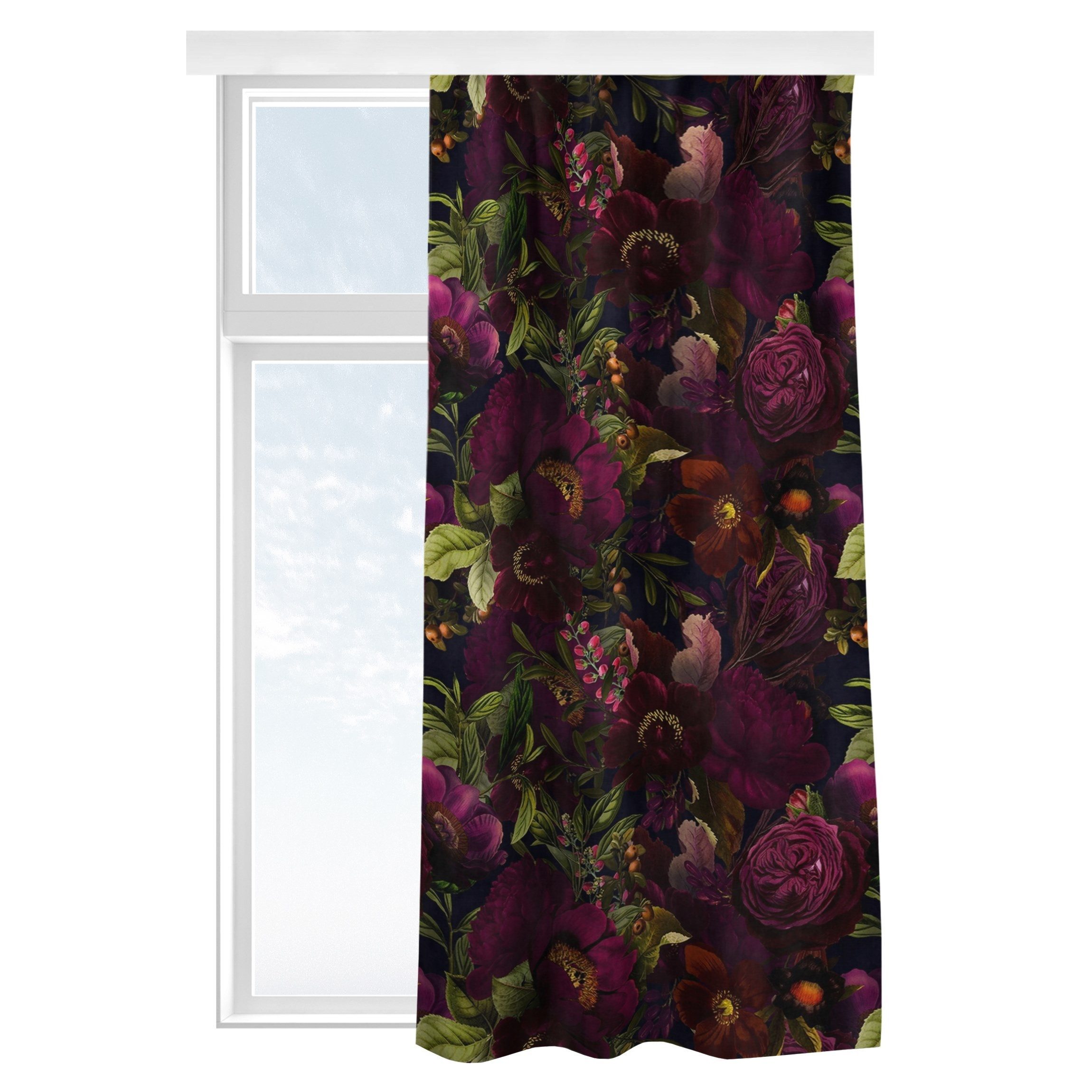 Bilderdepot24 Vorhang Gardine Natur Tropisch Lila günstig online kaufen