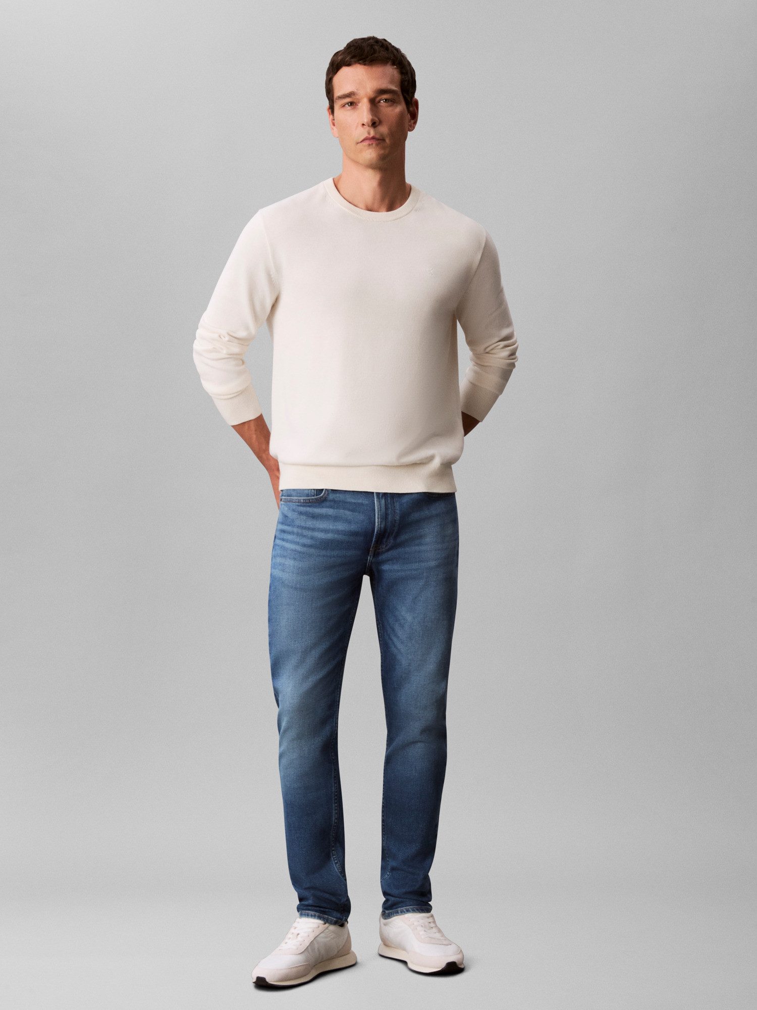 Calvin Klein Jeans Slim-fit-Jeans SLIM TAPER mit Markenlabel günstig online kaufen