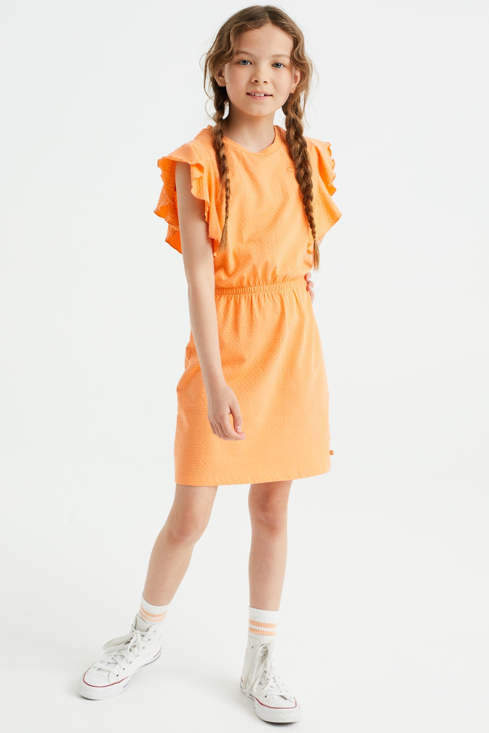 WE Maxikleid Orange (1-tlg) Fashion