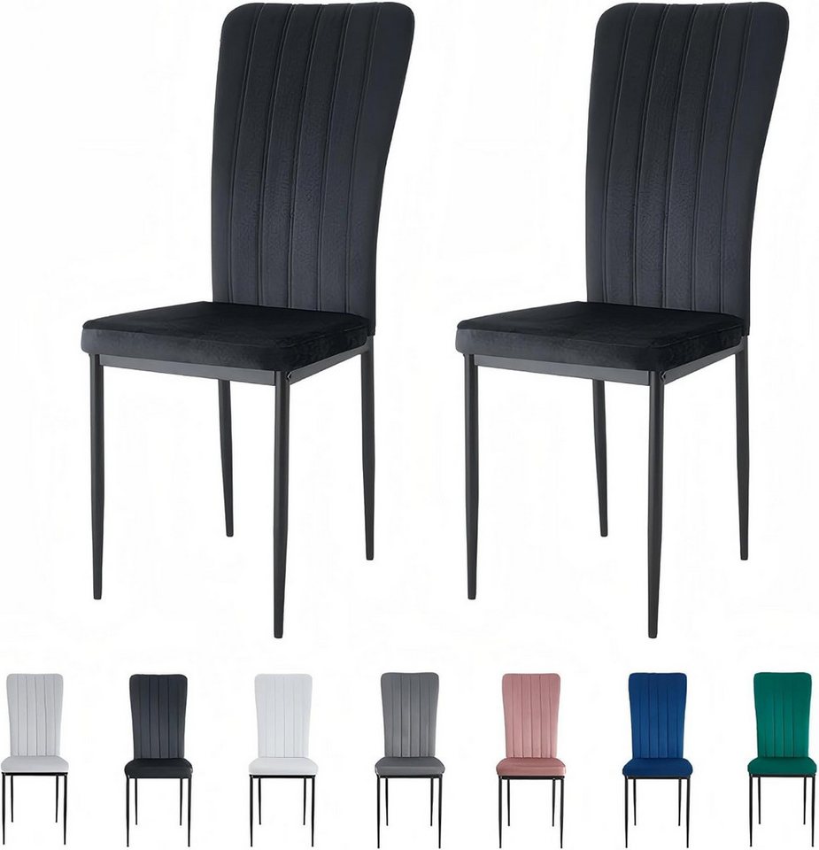 MCC direct Esszimmerstuhl Esszimmerstühle ELLE aus Samt im 2er oder 4er Set (2 St)