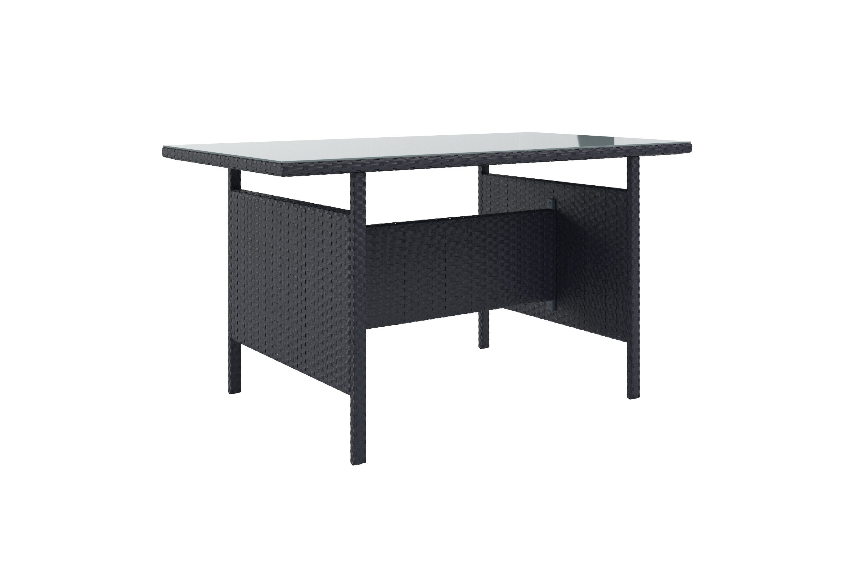 KONIFERA Gartenlounge-Set »Miami«, (Set, 22-tlg., 3x 3er Sofabank, Tisch 66x120x74 cm, 2 Hocker, inkl. Auflagen), Stahl/Polyrattan