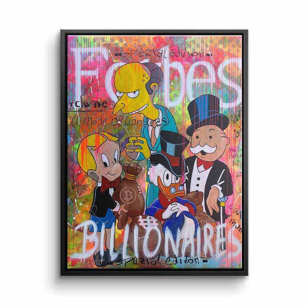 Billionaires Motivationsbild DOTCOMCANVAS® Leinwandbild, - designed Rahmen Premium Sabrina by - ohne Seck