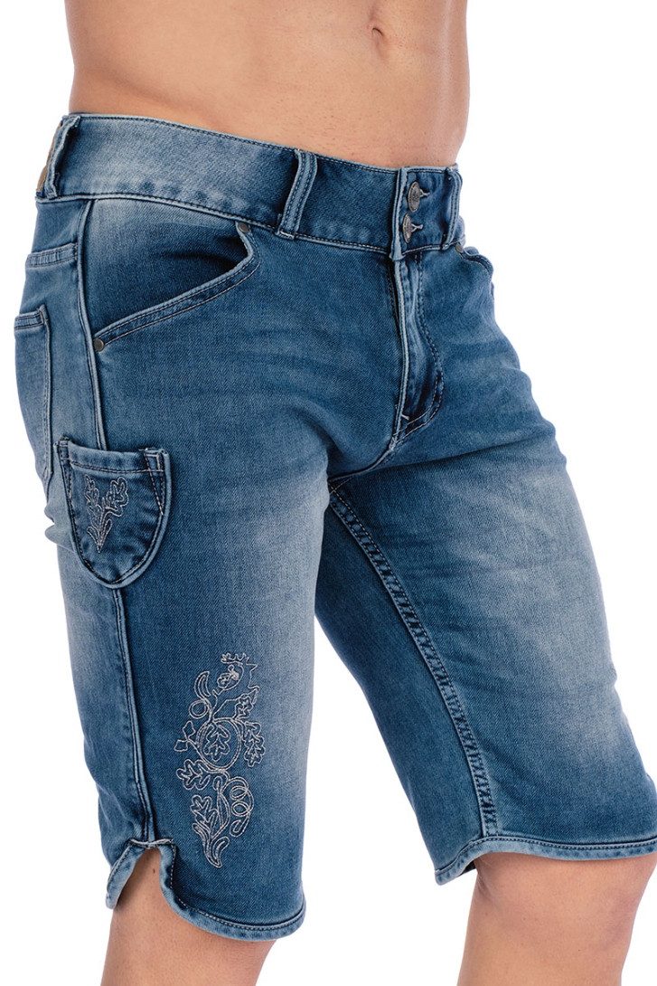 Hangowear Trachtenjeans Jeans Bermuda Herren - HECTOR - denim