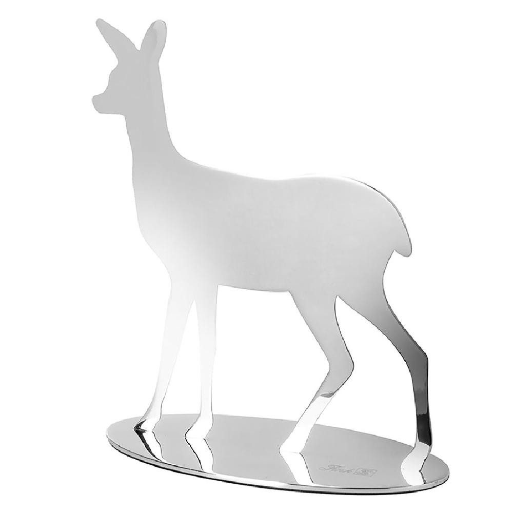 Fink Weihnachtsbaumkugel Dekofigur Gina Reh Edelstahl Silber (13cm) günstig online kaufen