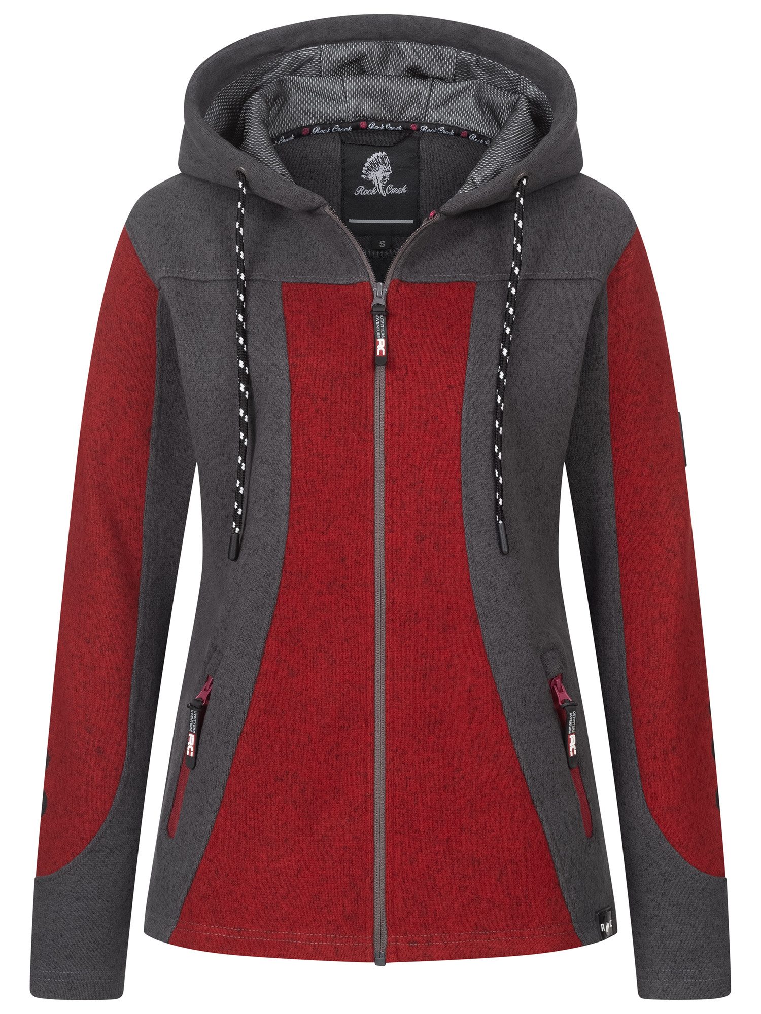 Rock Creek Fleecejacke Damen Fleecejacke Übergangsjacke günstig online kaufen