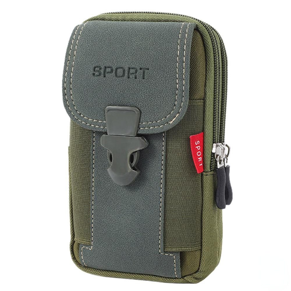 Blusmart Handyhülle Multifunktionale Herren-Bauchtasche mit Gürtelschlaufe Handy-Hüfttasche, Robust und wasserdicht, Nylon-Hüfttasche für Outdoor-Handys