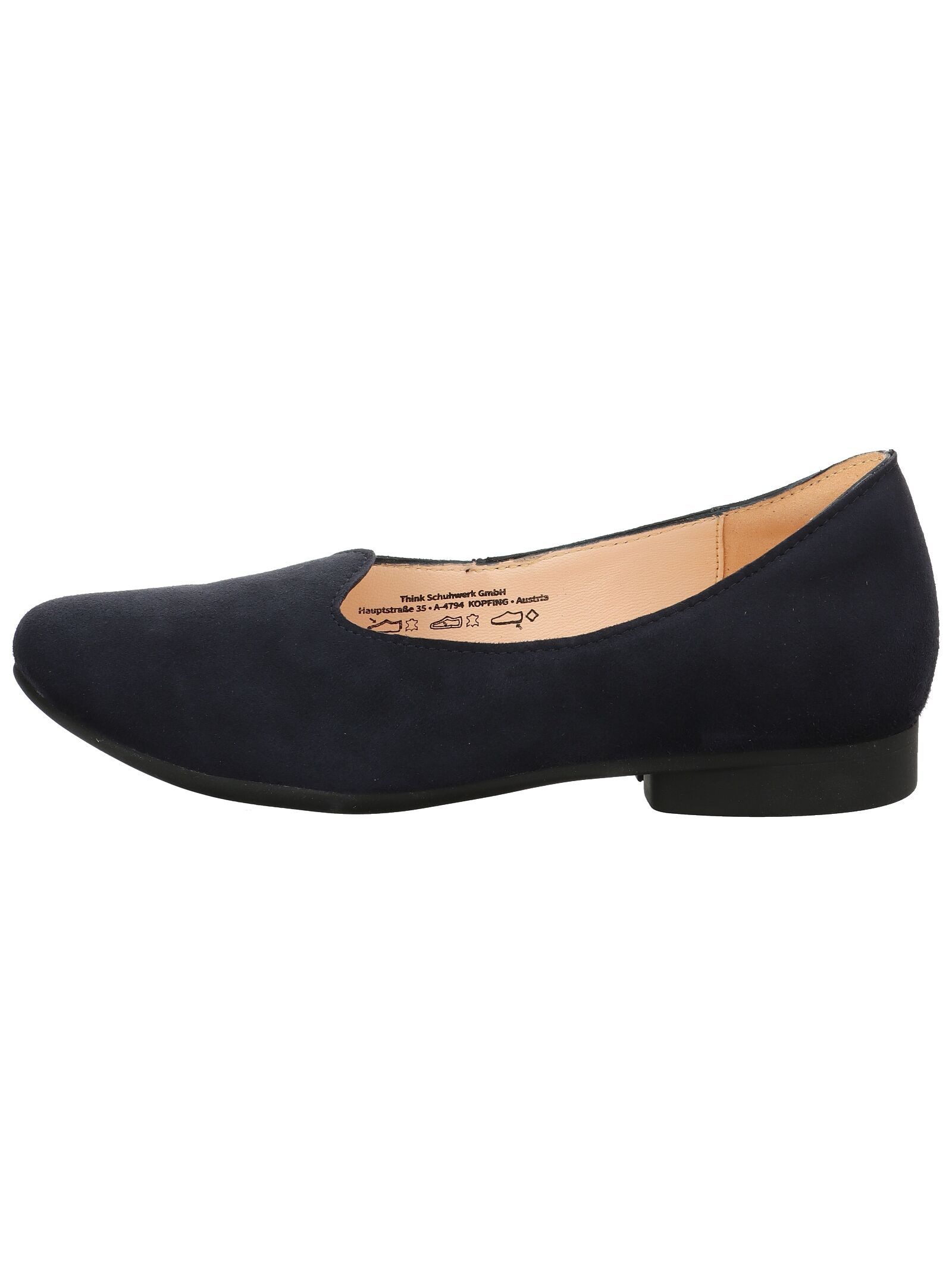 Think! Think! Ballerinas Veloursleder Ballerina