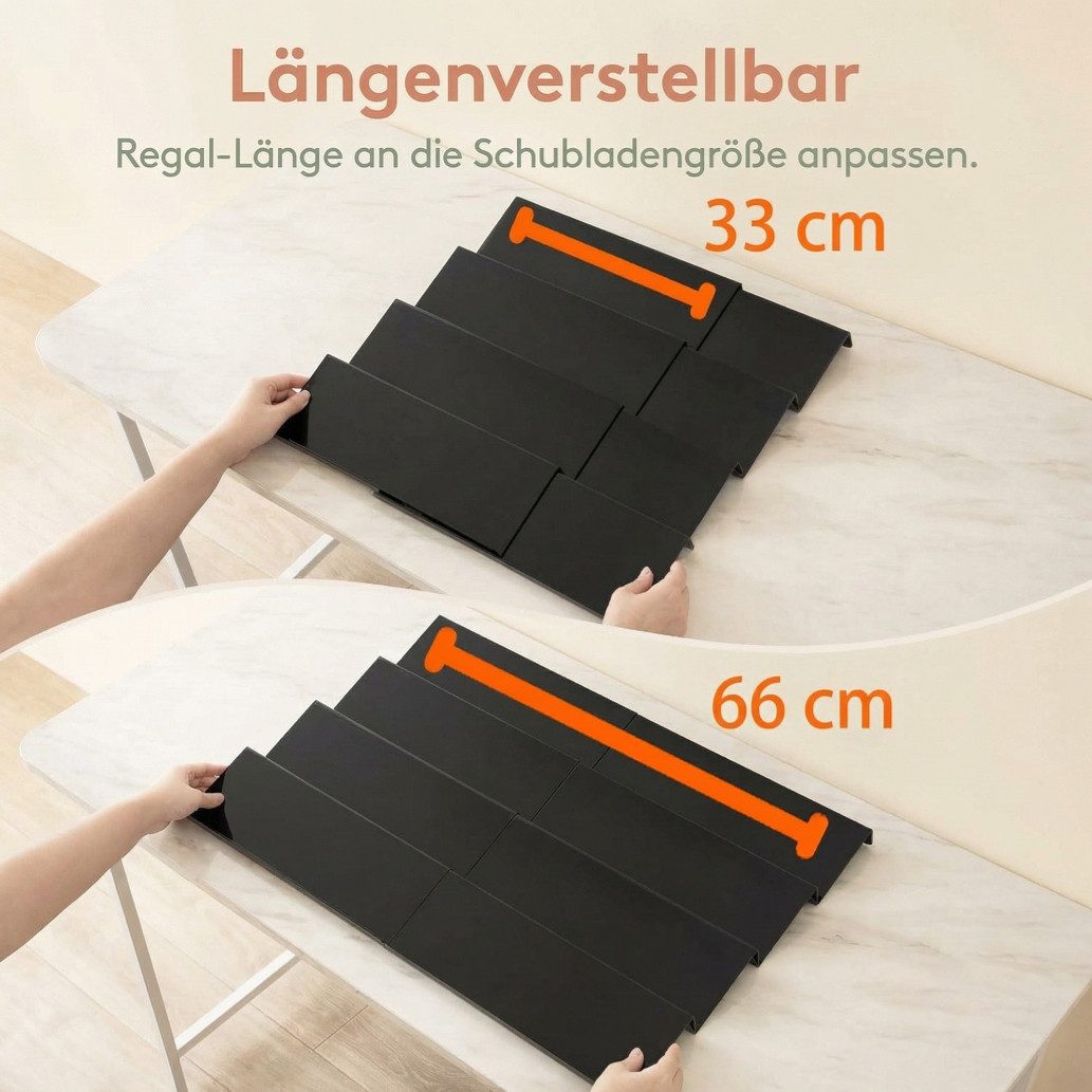 Lifewit Gewürzregal Gewürzschublade aus Kunststoff, Abnehmbarer Gewürzeinsatz für Küche.