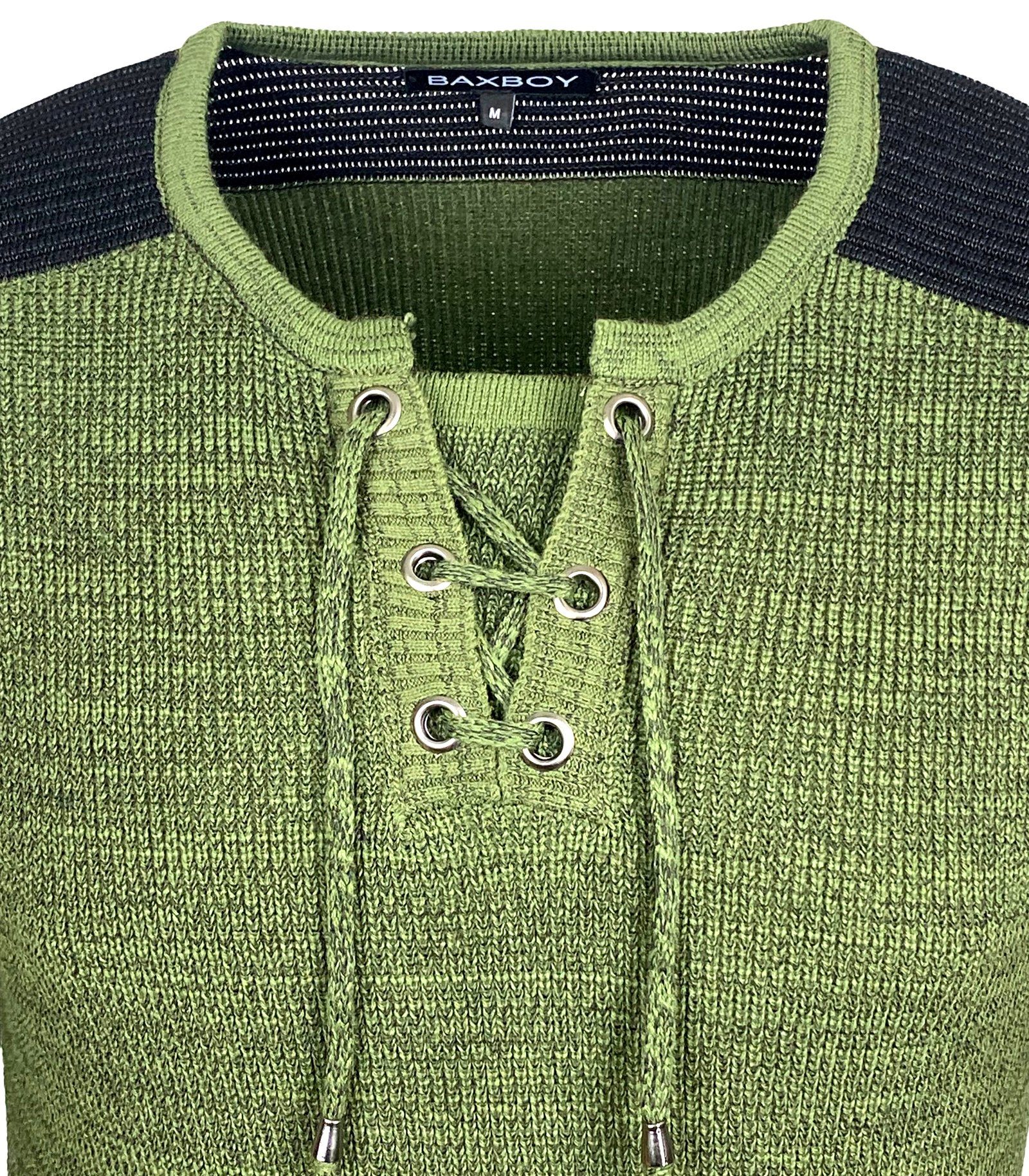 Baxboy Strickpullover Baxboy Herren Pullover V-Neck Strick-Pullover Moderner Männer 52205