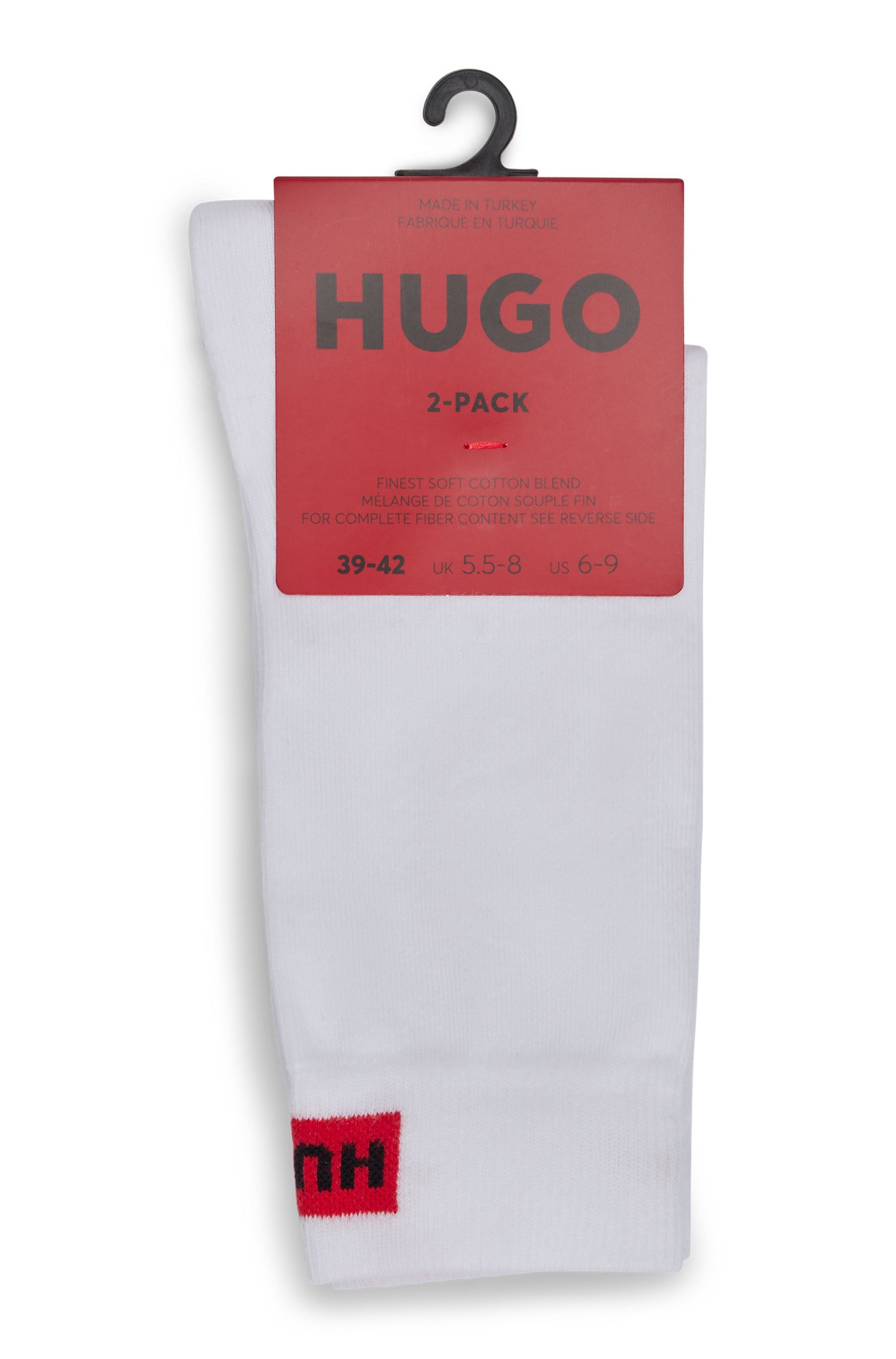 HUGO Businesssocken 2P RS LABEL CC W (Packung, 2-Paar, 2er) mit eingesticktem Markenlabel – Bild 2 von 5