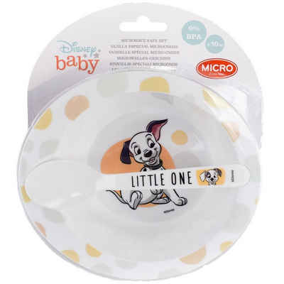 Stor Kindergeschirr-Set Disney Baby Mikrowellengeschirr Set mit Dalmatiner Motiv (2-tlg), 1 Personen, Kunststoff, für Mikrowellen geeignet