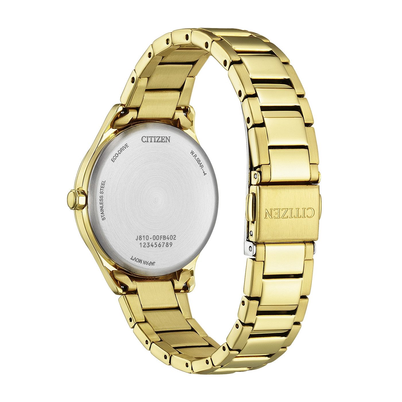 Citizen Solaruhr Elegance FE6122-64X, Armbanduhr, Damenuhr, Edelstahlarmband, analog, Big Date