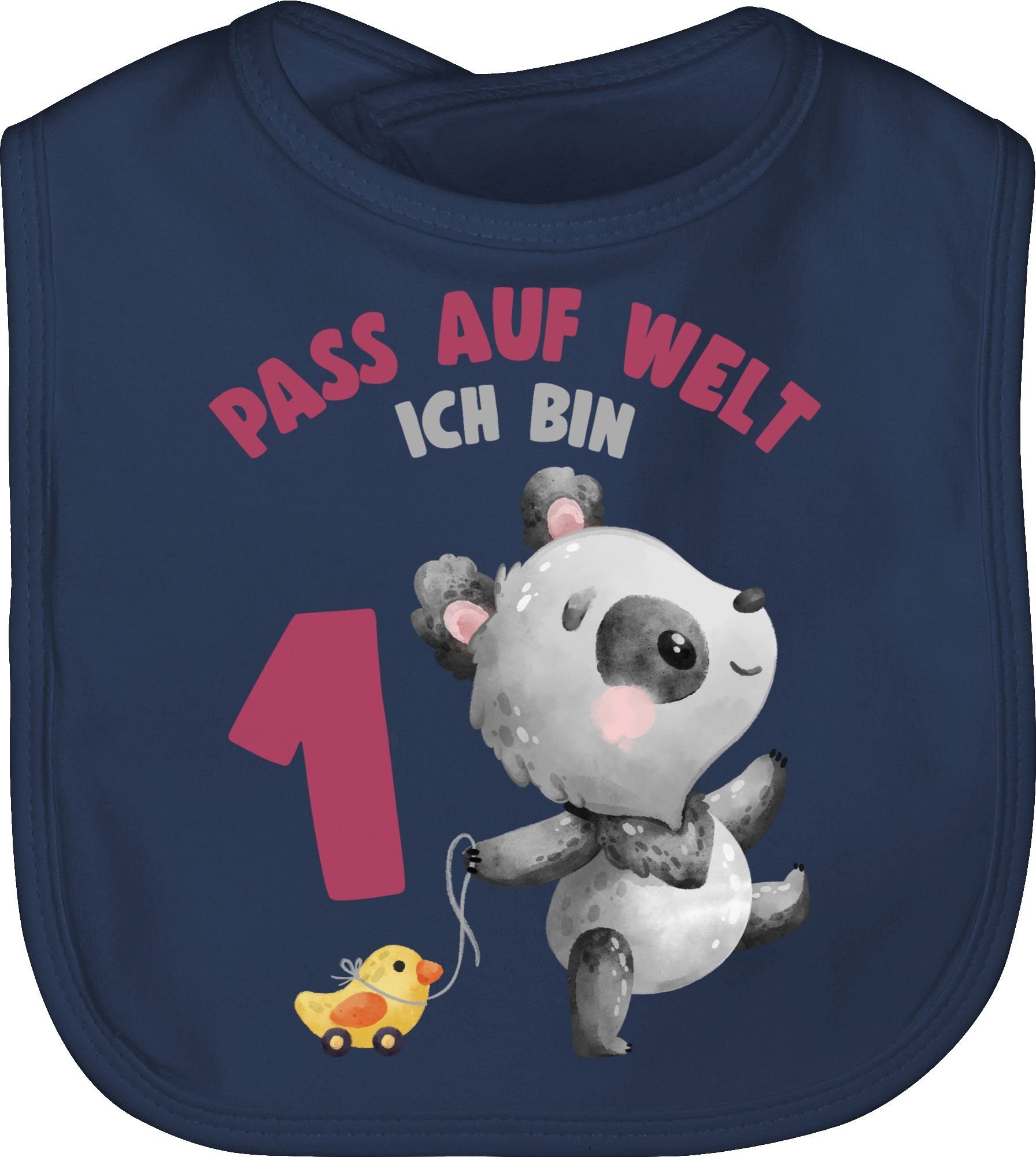 Lätzchen Pass auf Welt ich bin eins mit Panda