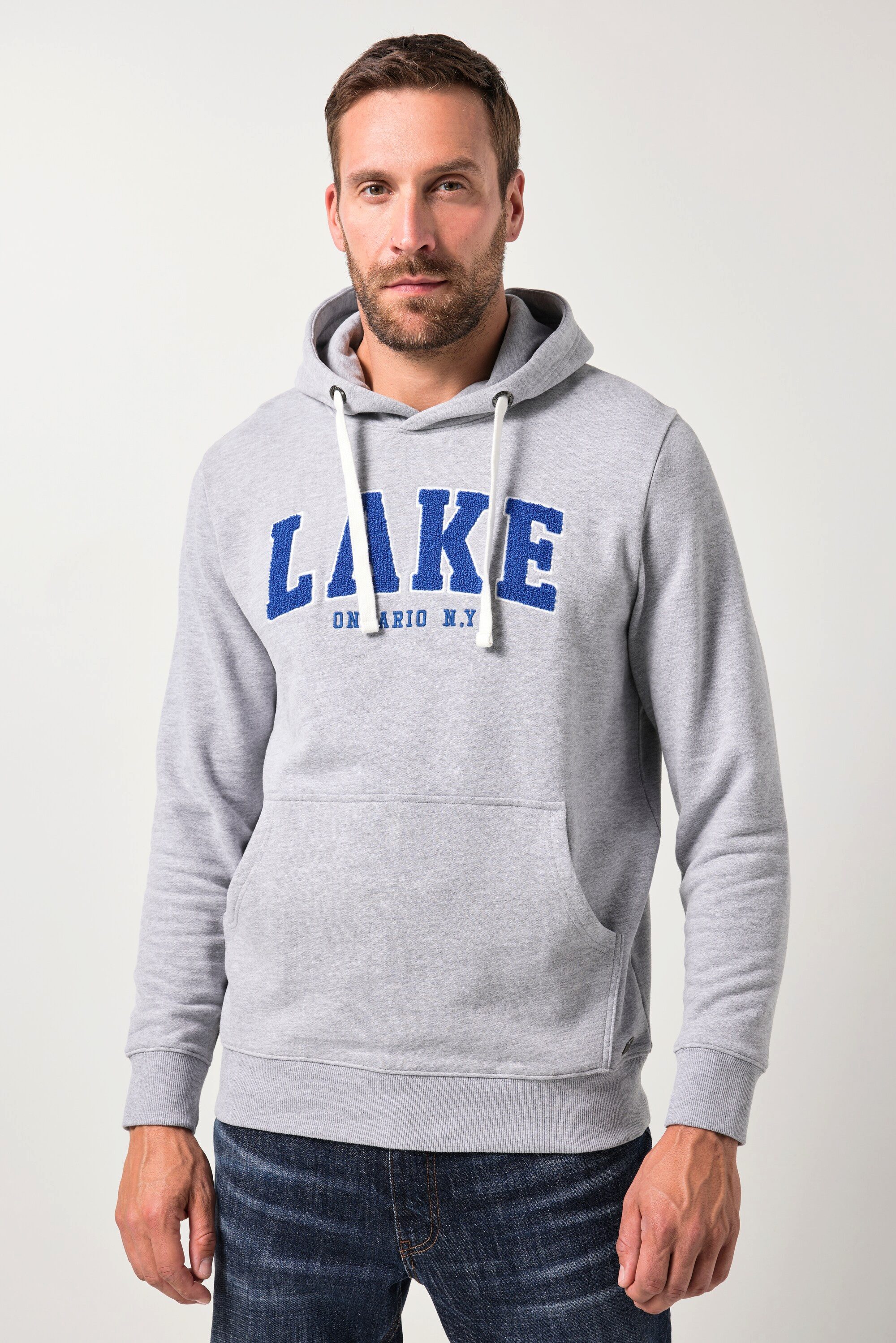 Sweatshirt Hoodie Kapuzensweater Badges Kängurutasche