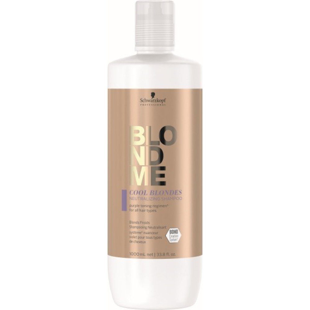 Schwarzkopf Professional Haarshampoo Blondme Cool Blondes Neutralizing Shampoo 1000 ml