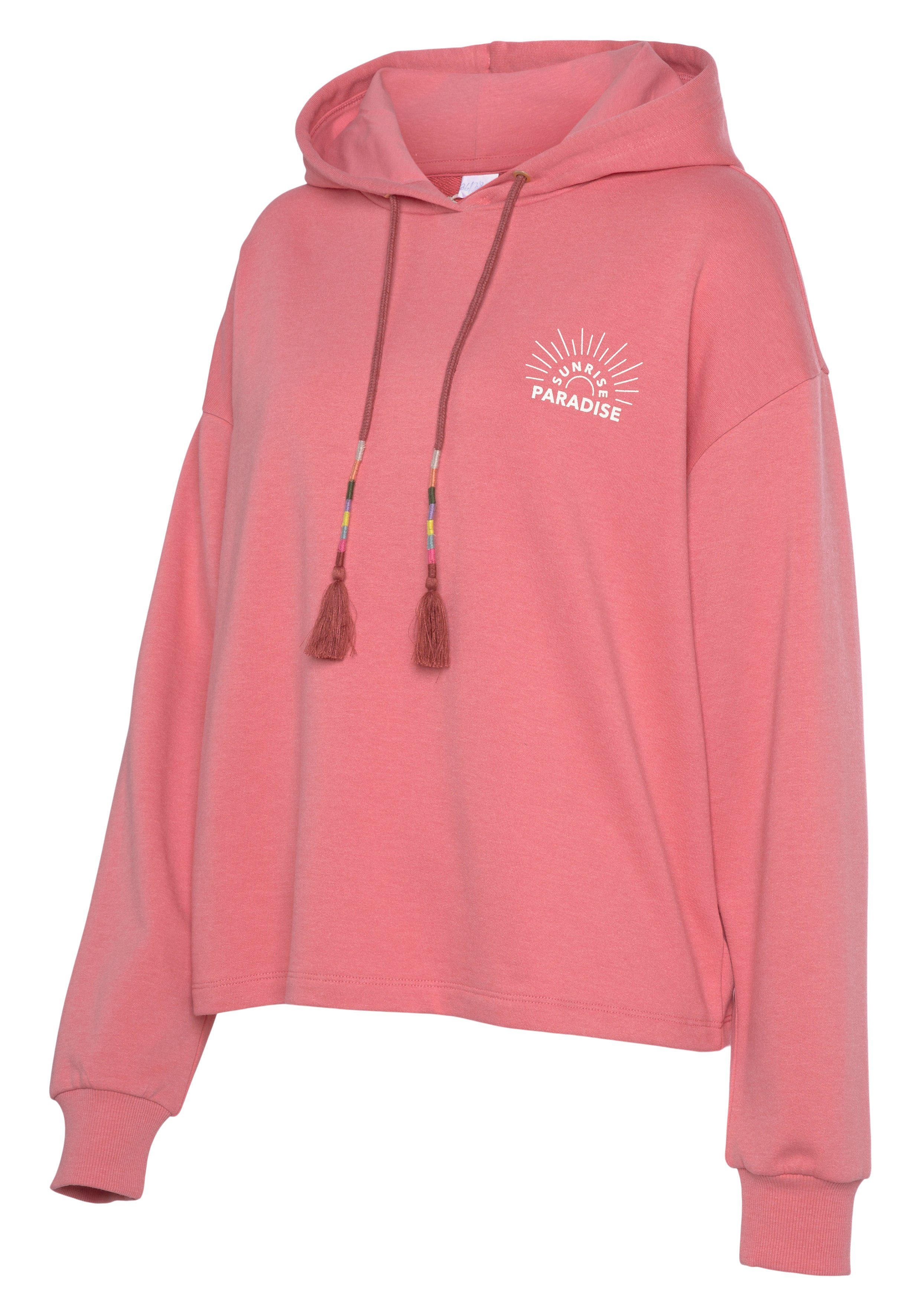 Vivance Hoodie, Kapuzensweatshirt mit Print, Loungewear günstig online kaufen