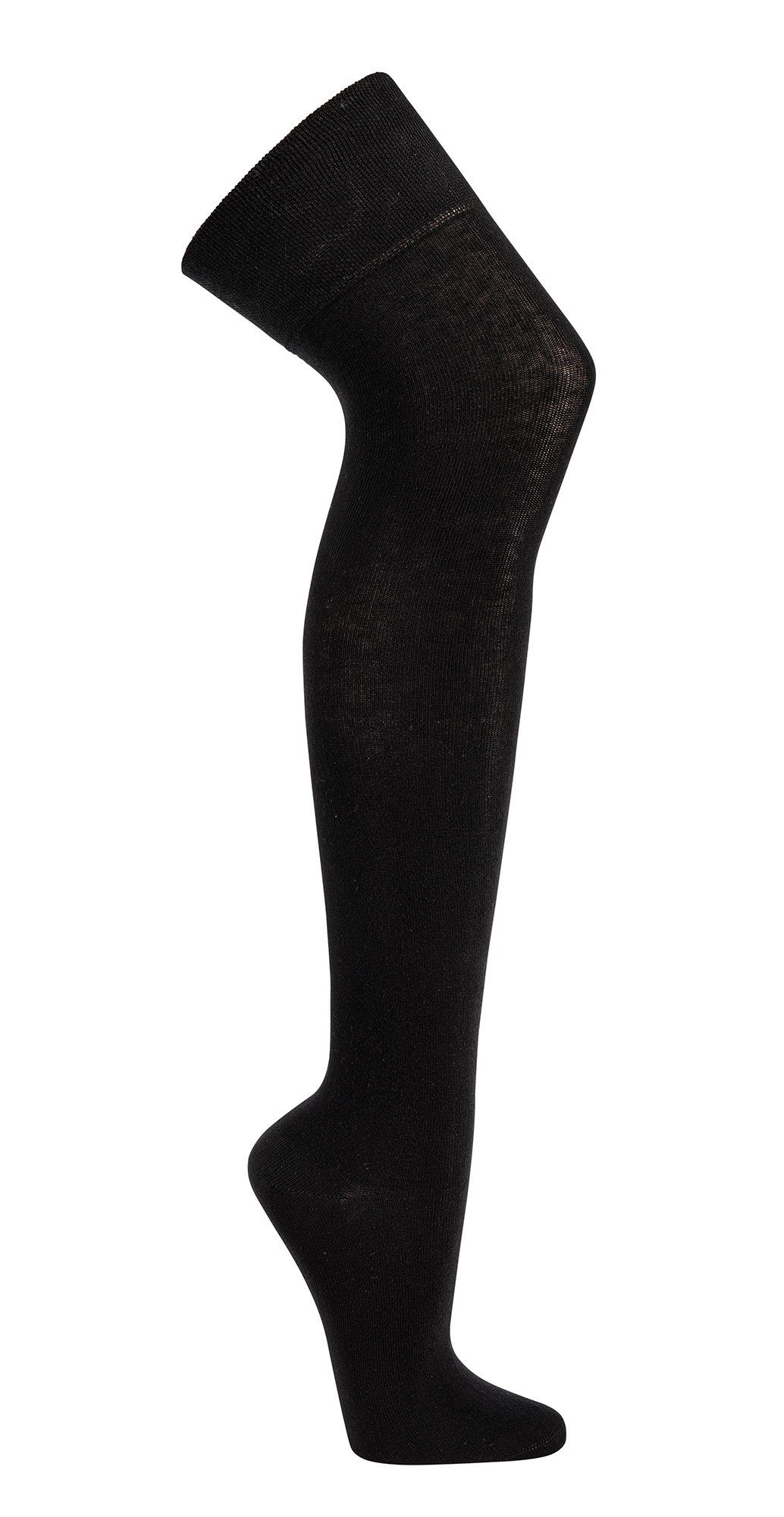 Socks 4 Fun Wowerat Overknee (1 Paar) Teenager Strümpfe weiß schwarz Overknees Damen in Kawaii Overknees oder