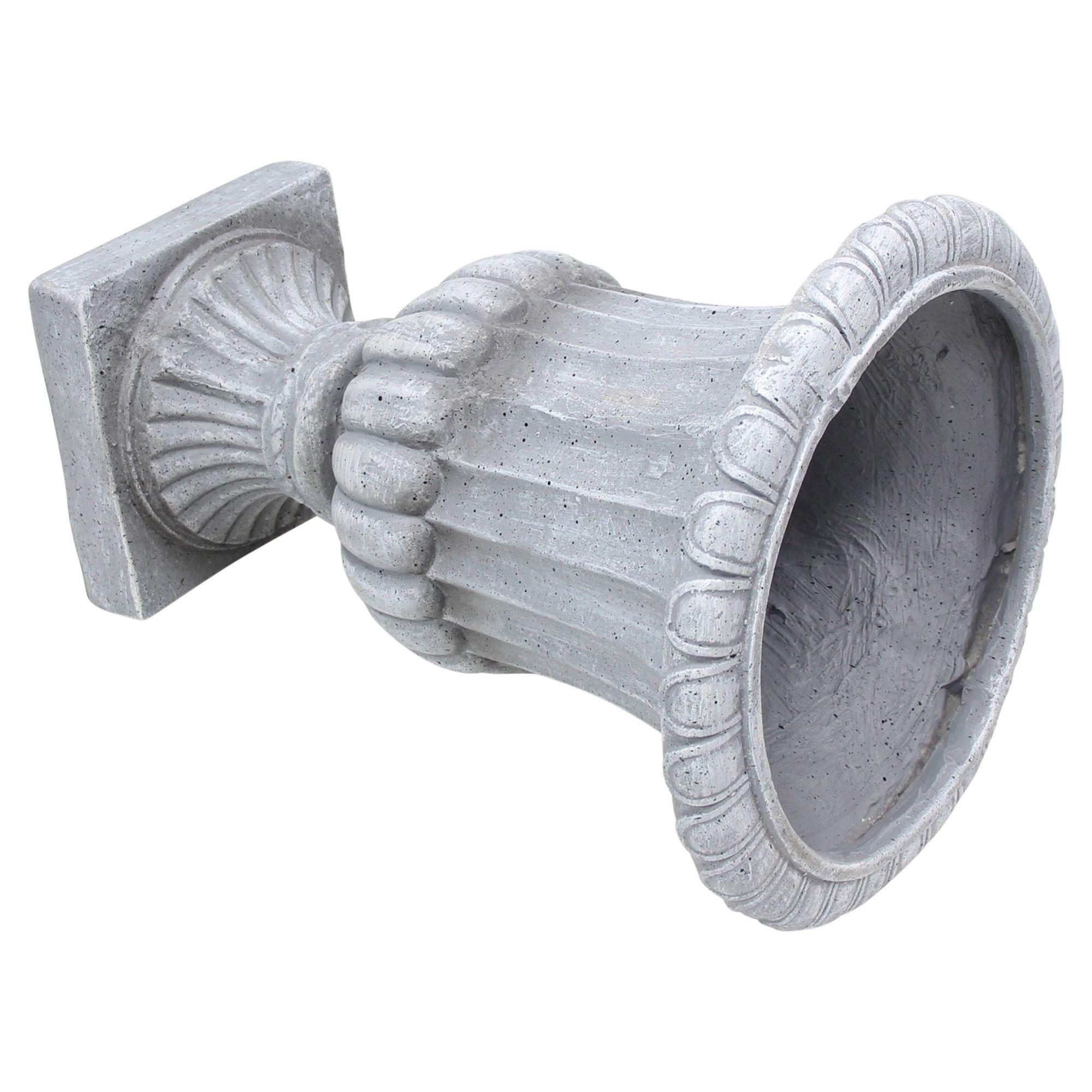 Dekoleidenschaft Pflanzkübel Amphore "Antiqua" Garten Pflanzgefäß, Outdoor Blumentopf, Pflanztopf, für Draußen in antiker Stein Optik, 51 cm hoch – Bild 4 von 4