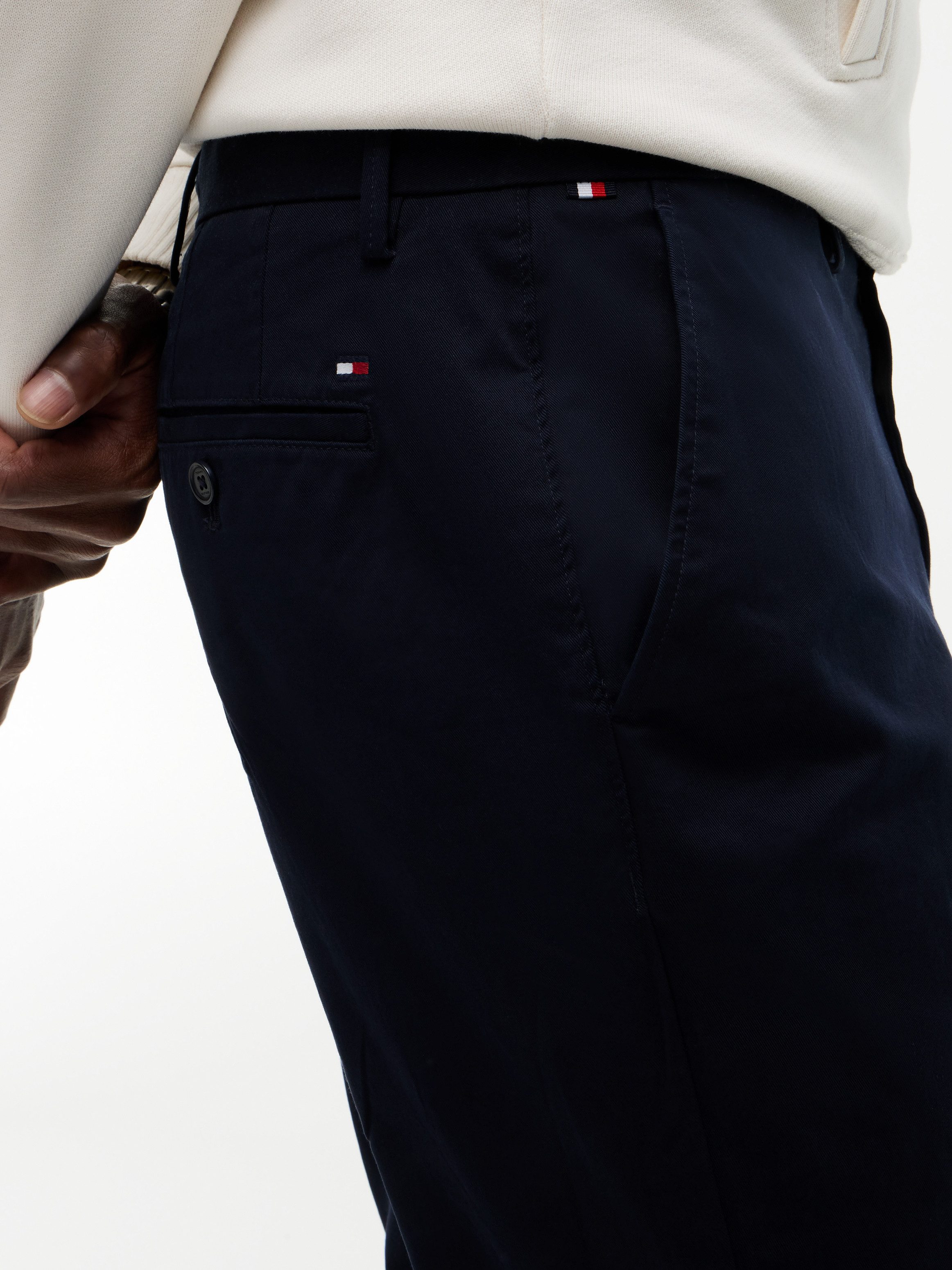 Tommy Hilfiger Chinohose Chino Denton 1985 PIMA CO Straight Fit