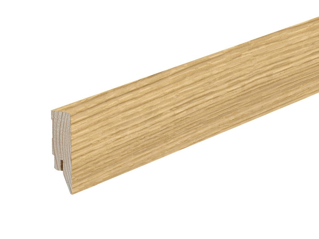 PROFI Sockelleiste Sockelleiste Eiche Topline furniert lackiert Massivholzkern, L: 240 cm