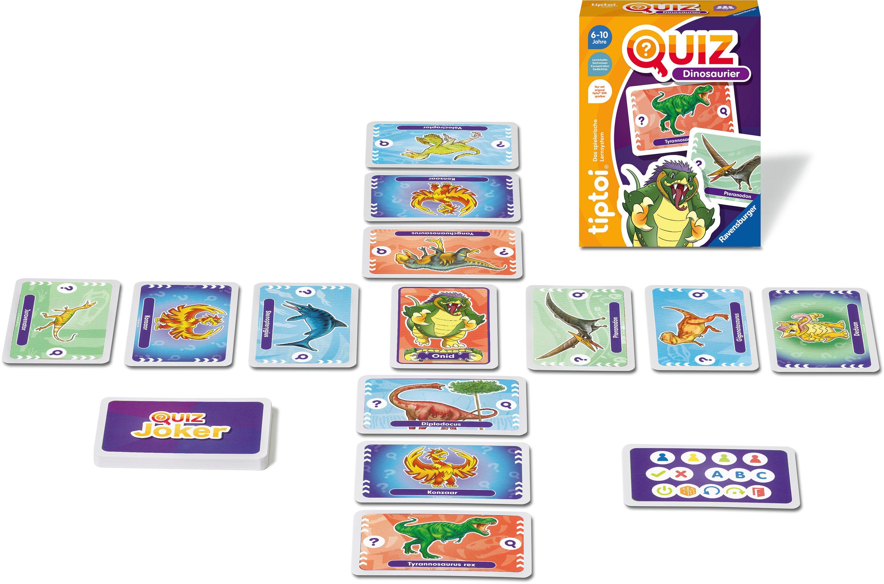 Ravensburger Spiel tiptoi® Quiz Dinosaurier, Kinderspiel, Made in Europe