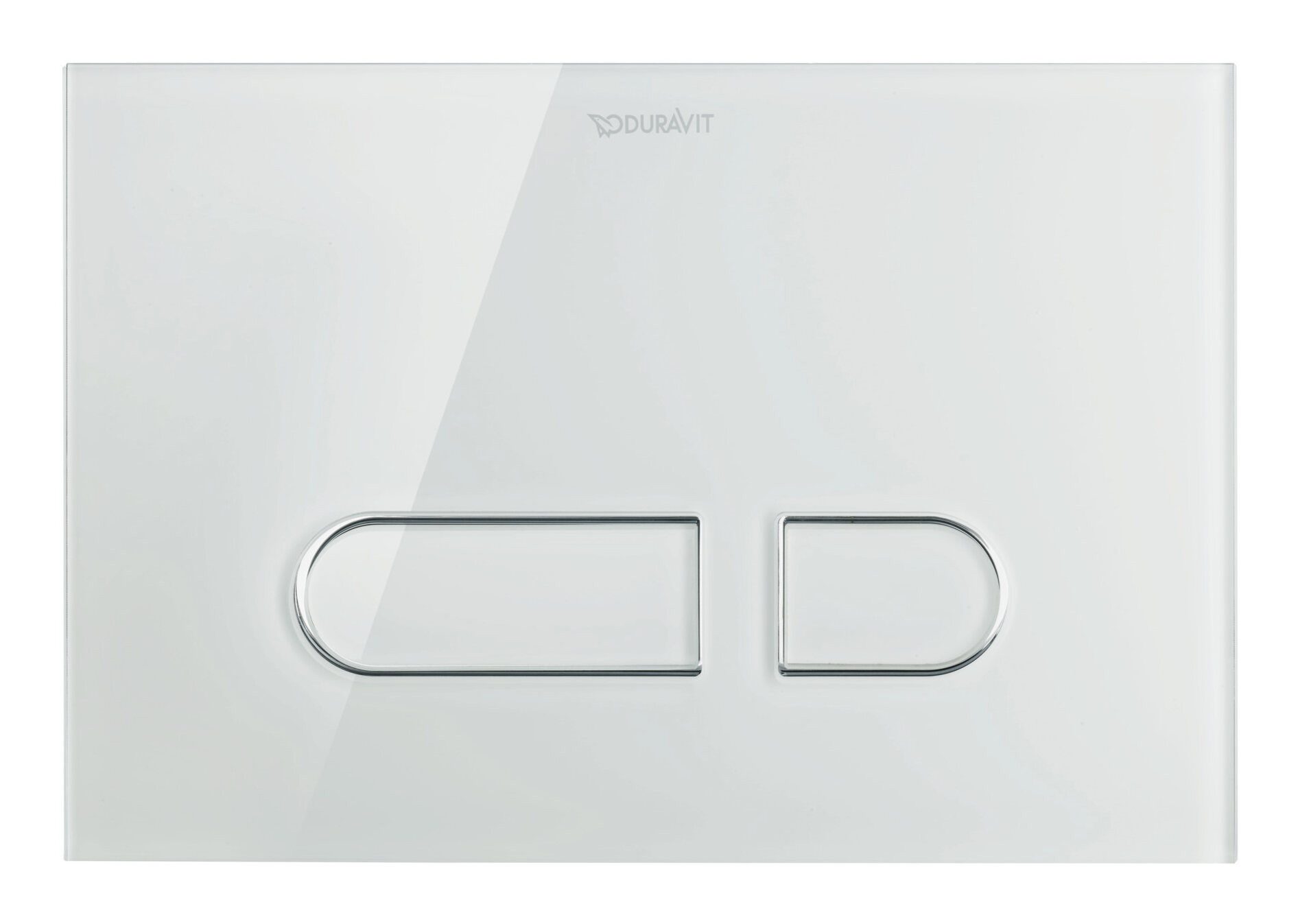 Duravit Betätigungsplatte DuraSystem, Mechanisch für WC A1 Dual Flush - Glas Weiß
