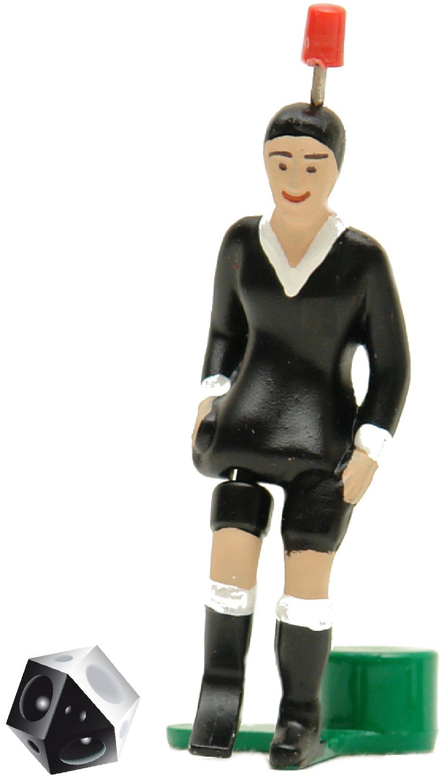 Tischfußballspiel Linienrichter Figur Schiri Kicker Spieler mit Ball LIMITED EDITION