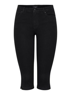 Vero Moda Caprihose 3/4 Capri Denim Jeans Shorts Kurze Bermuda Hose VMJUNE 5519 in Schwarz-2