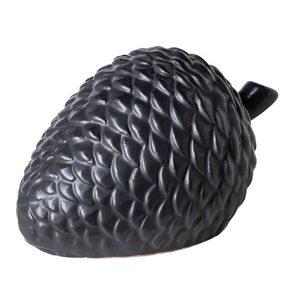 Fink Weihnachtsbaumkugel Dekofigur Zapfen Pinecone Schwarz (11cm) günstig online kaufen