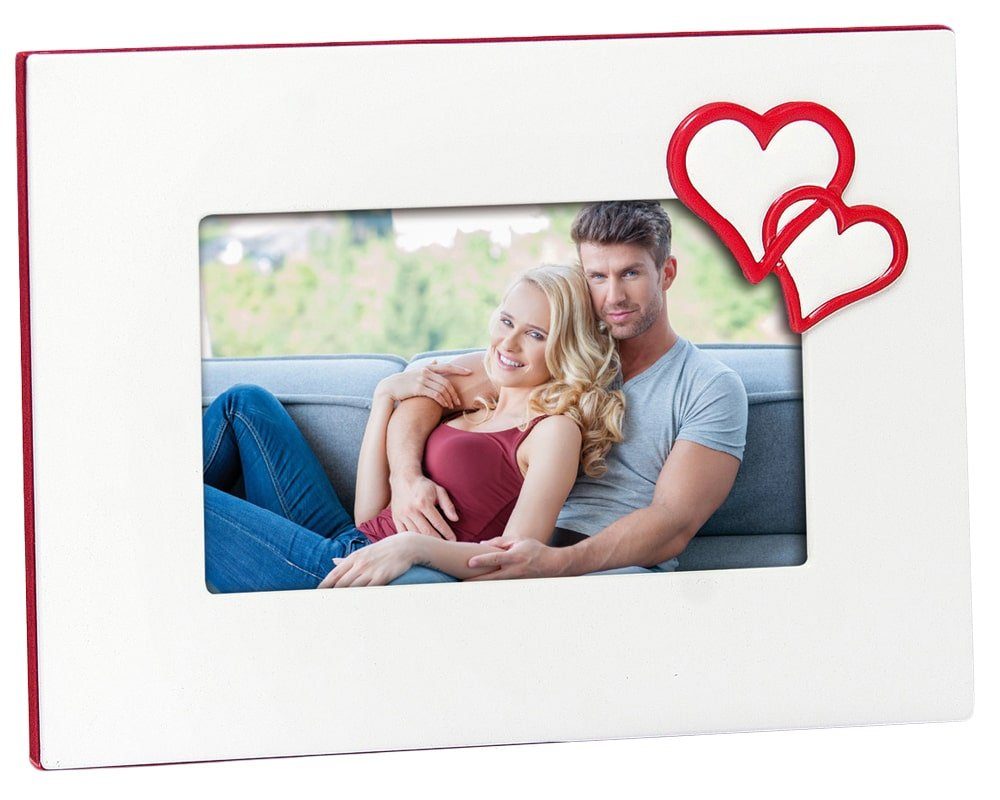 matches21 HOME & HOBBY Bilderrahmen Metall Bilderrahmen rechteckig bunt für 13x18 cm, Wand-Deko Fotorahmen im Querformat, Hochformat zum Stellen, Hängen