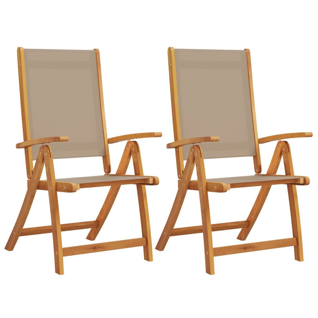 vidaXL Gartenstuhl Gartenstühle 2 Stk. Klappbar günstig online kaufen