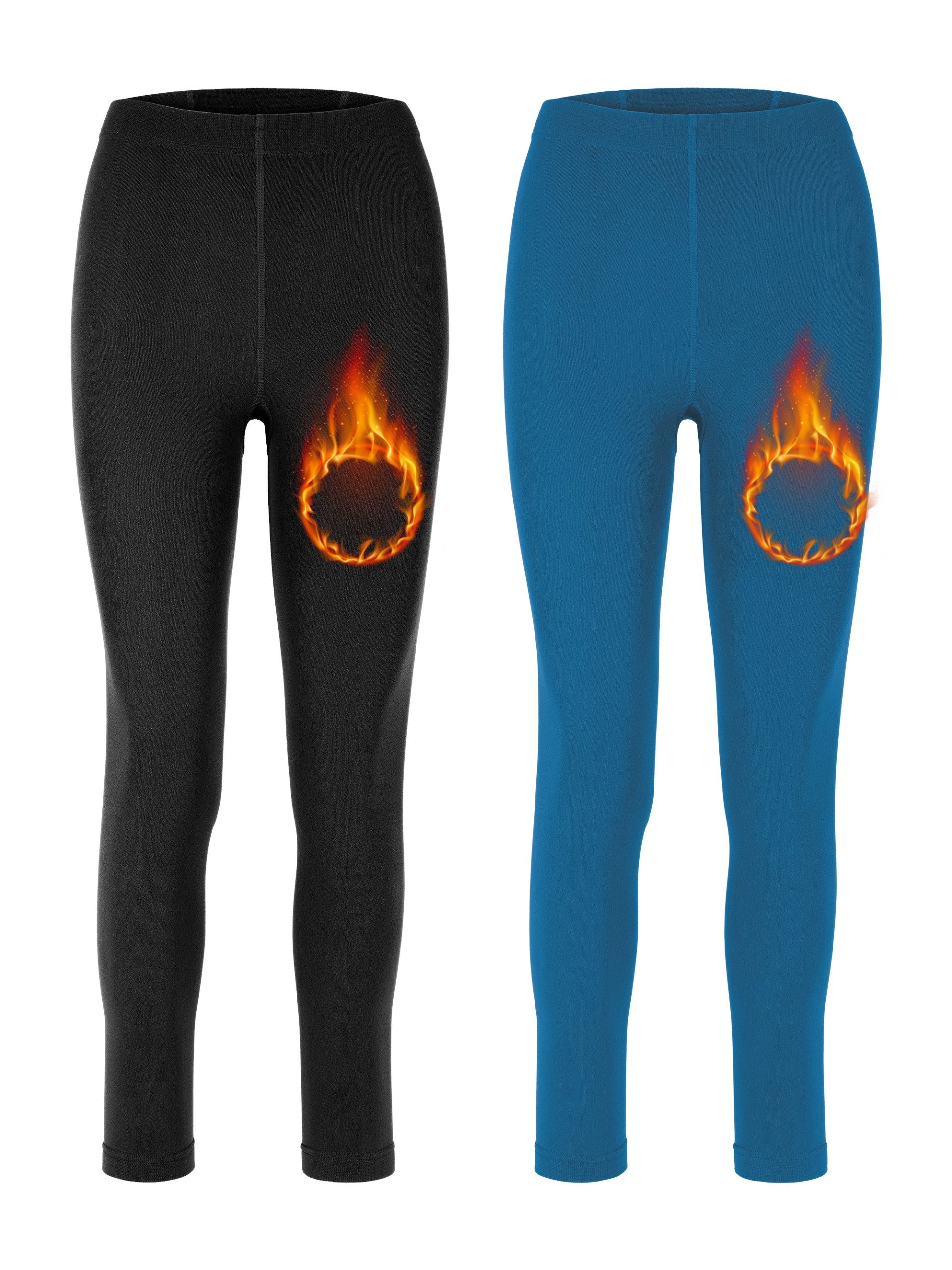 Merry Style Leggings 2er Pack Damen Thermo Leggings Gefütterte Thermoleggin günstig online kaufen