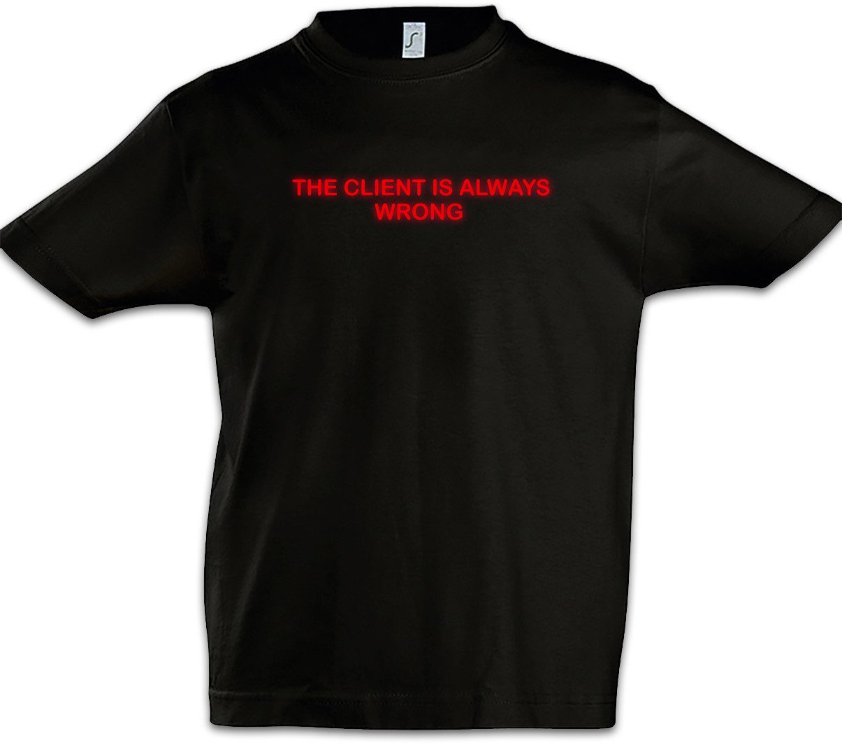 Urban Backwoods Print-Shirt The Client Is Always Wrong Kinder T-Shirt Kult El Movie Mariachi Film (1-tlg) Rodriguez Desperado Killer Road