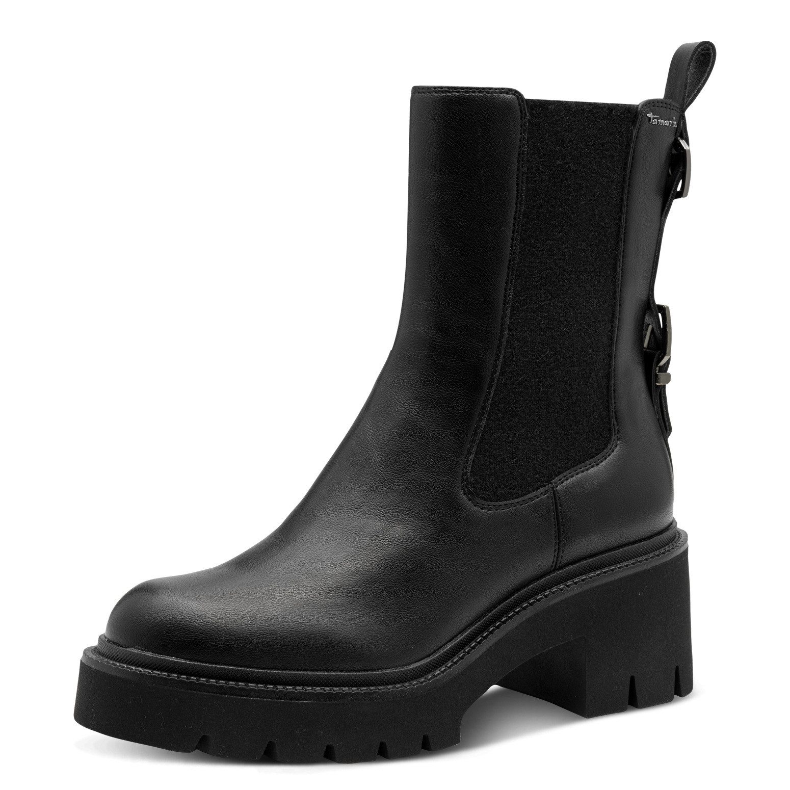 Tamaris Chelseaboots, Blockabsatz, Stiefelette mit Zierschnallen-Element günstig online kaufen