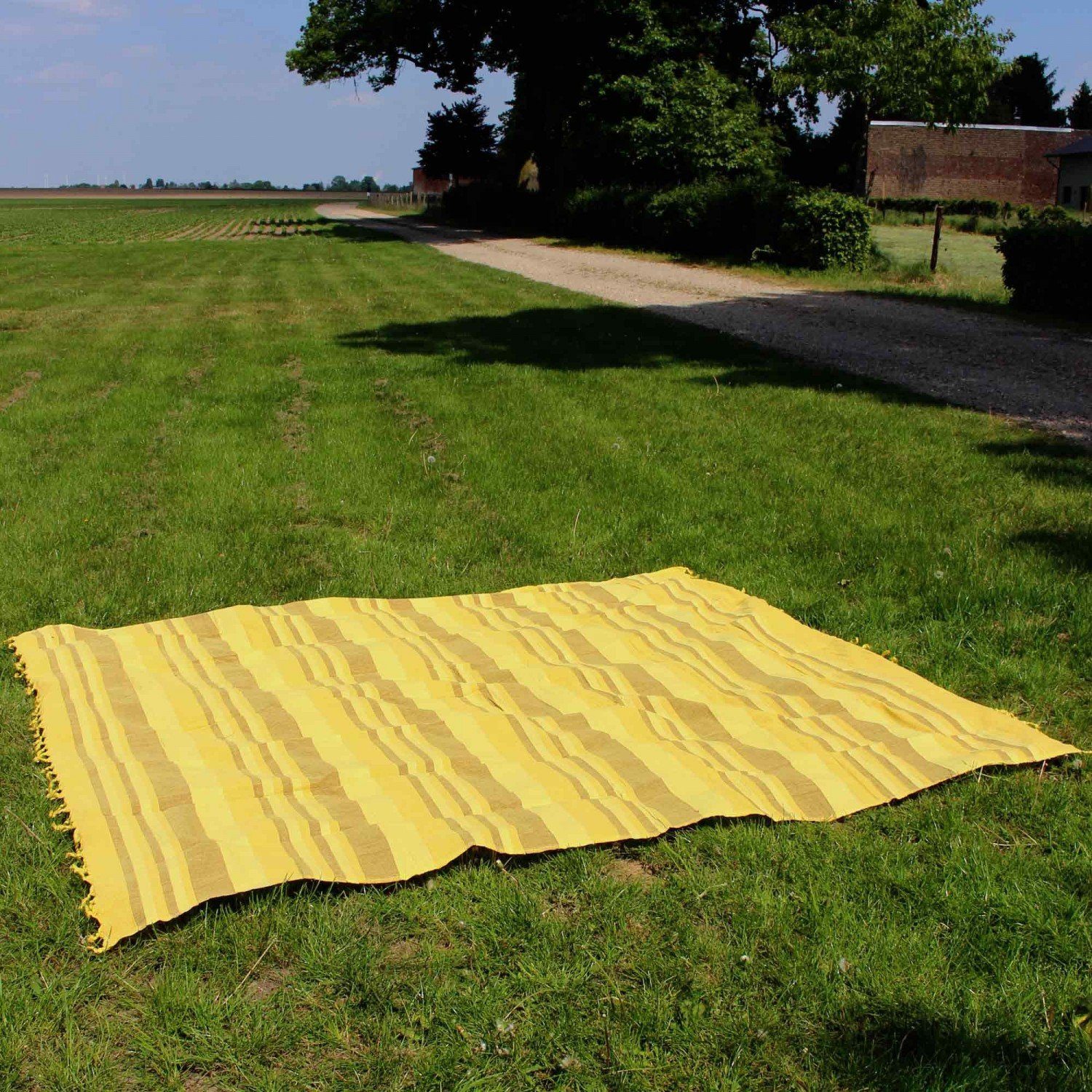 Wohndecke Tagesdecke gelb Agas, aus mitienda Wohndecke Baumwolle