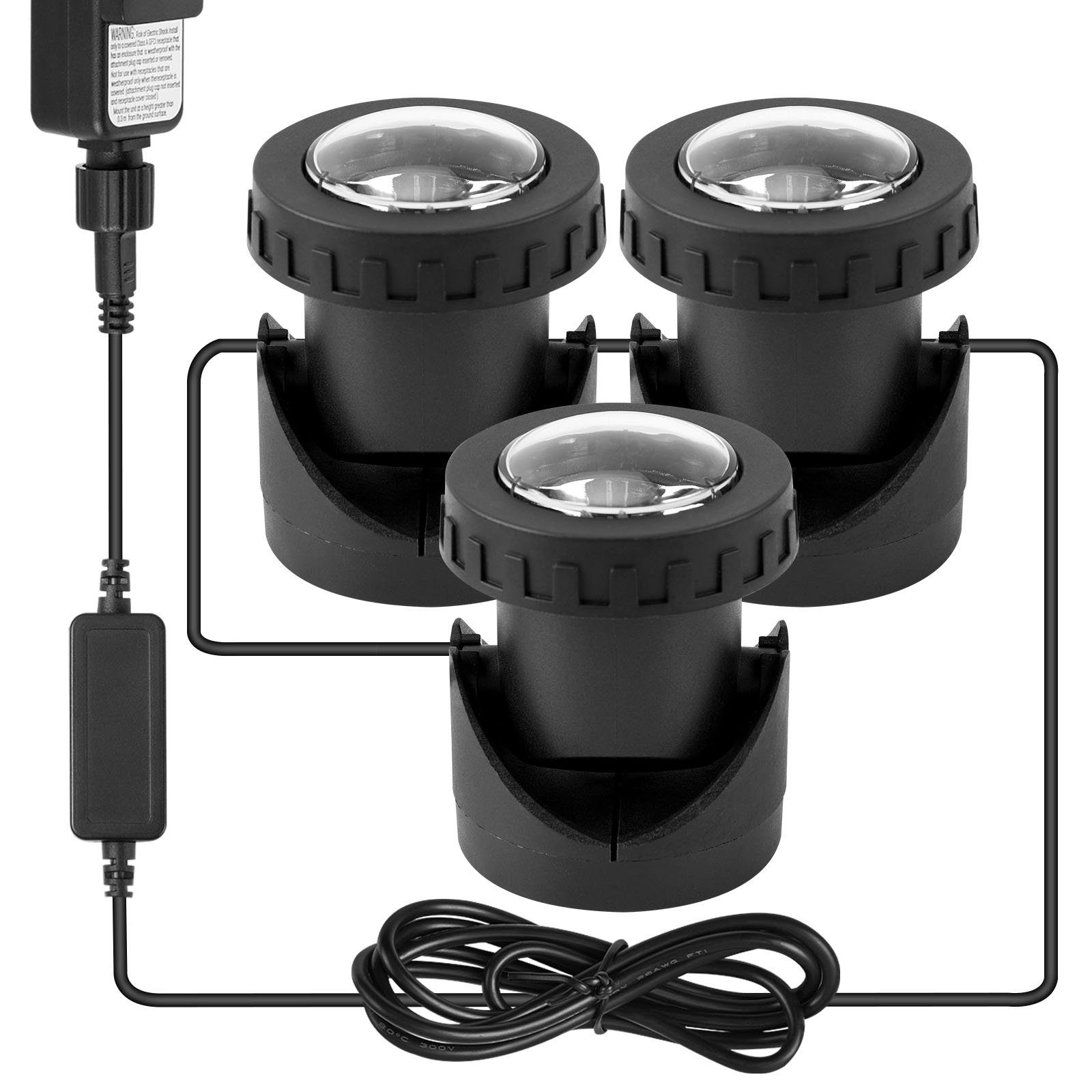 Rosnek LED Gartenstrahler 7 Farben, wasserdicht, günstig online kaufen