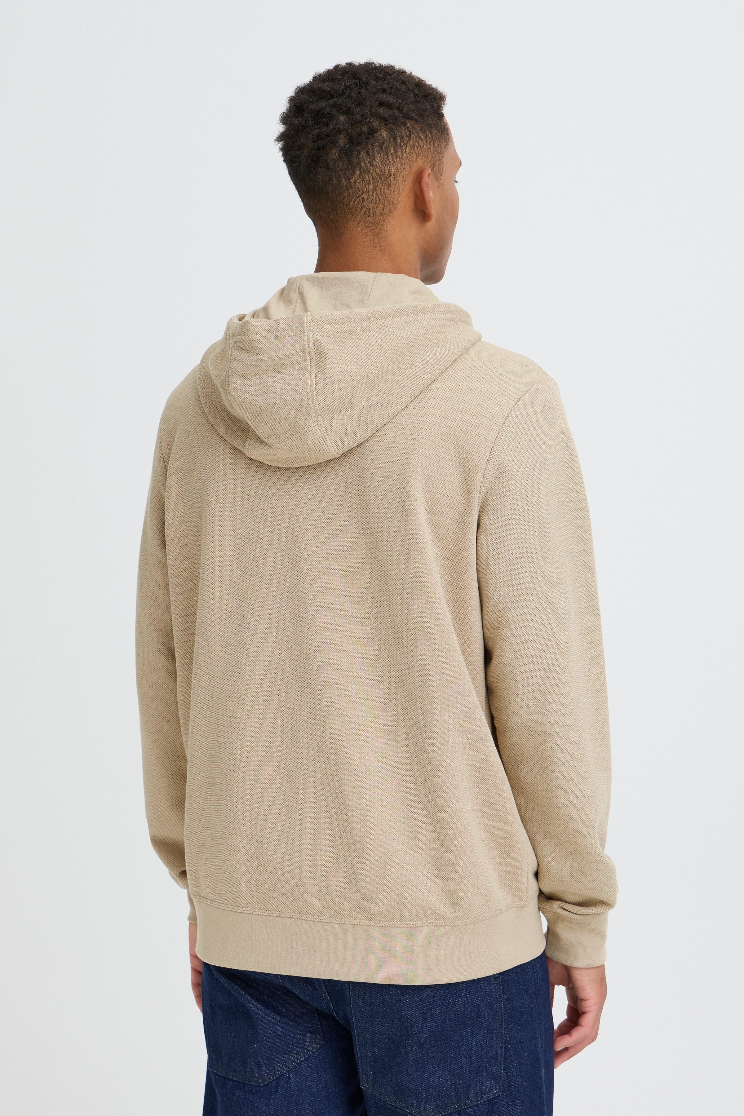Blend Kapuzensweatshirt BHJUMA PIQUE ZIPP SWEAT mit Reißverschluss, aus Baumwolle und Polyester, Regular Fit