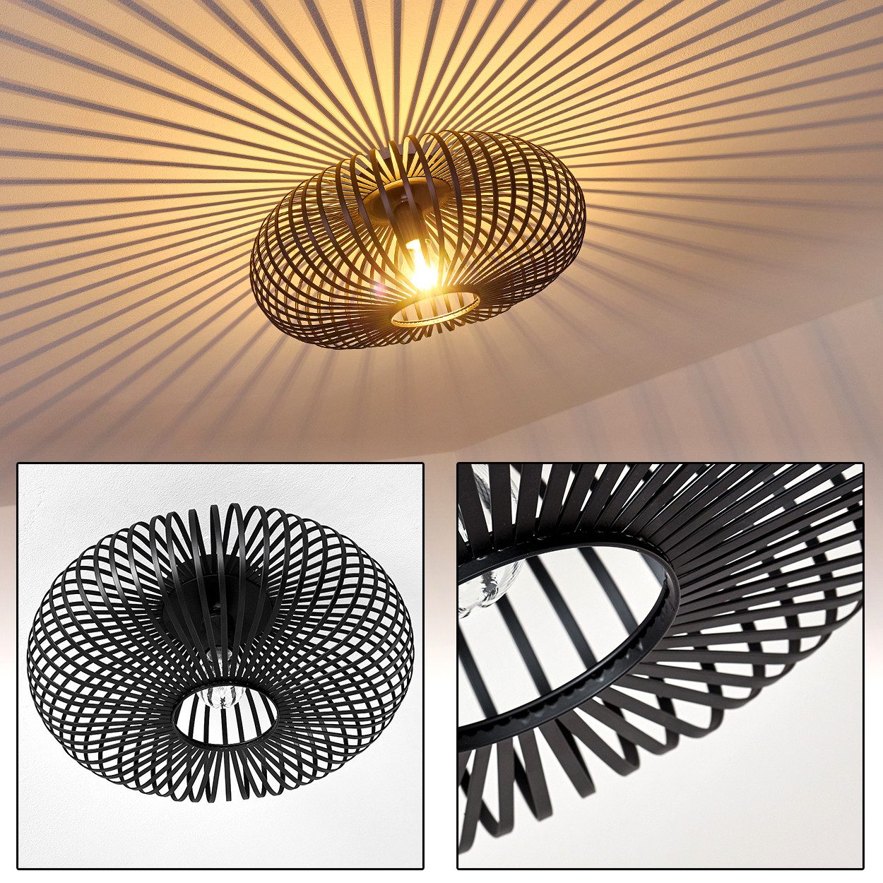 hofstein Deckenleuchte »Devin« runde Deckenlampe aus günstig online kaufen