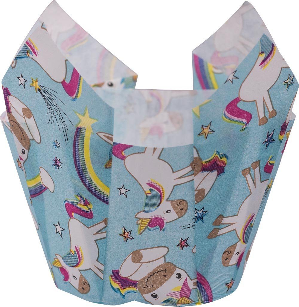 Demmler Backform 5er Set - Einhornfest - in Blau und Rosa, Formen und Dekoration mit schönen Einhorn Motiven - Made in Germany