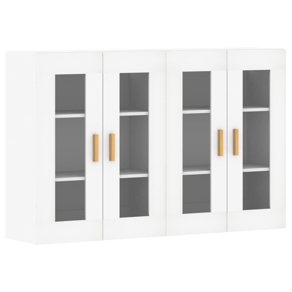 vidaXL Sideboard Wandschränke 2 Stk. Weiß günstig online kaufen
