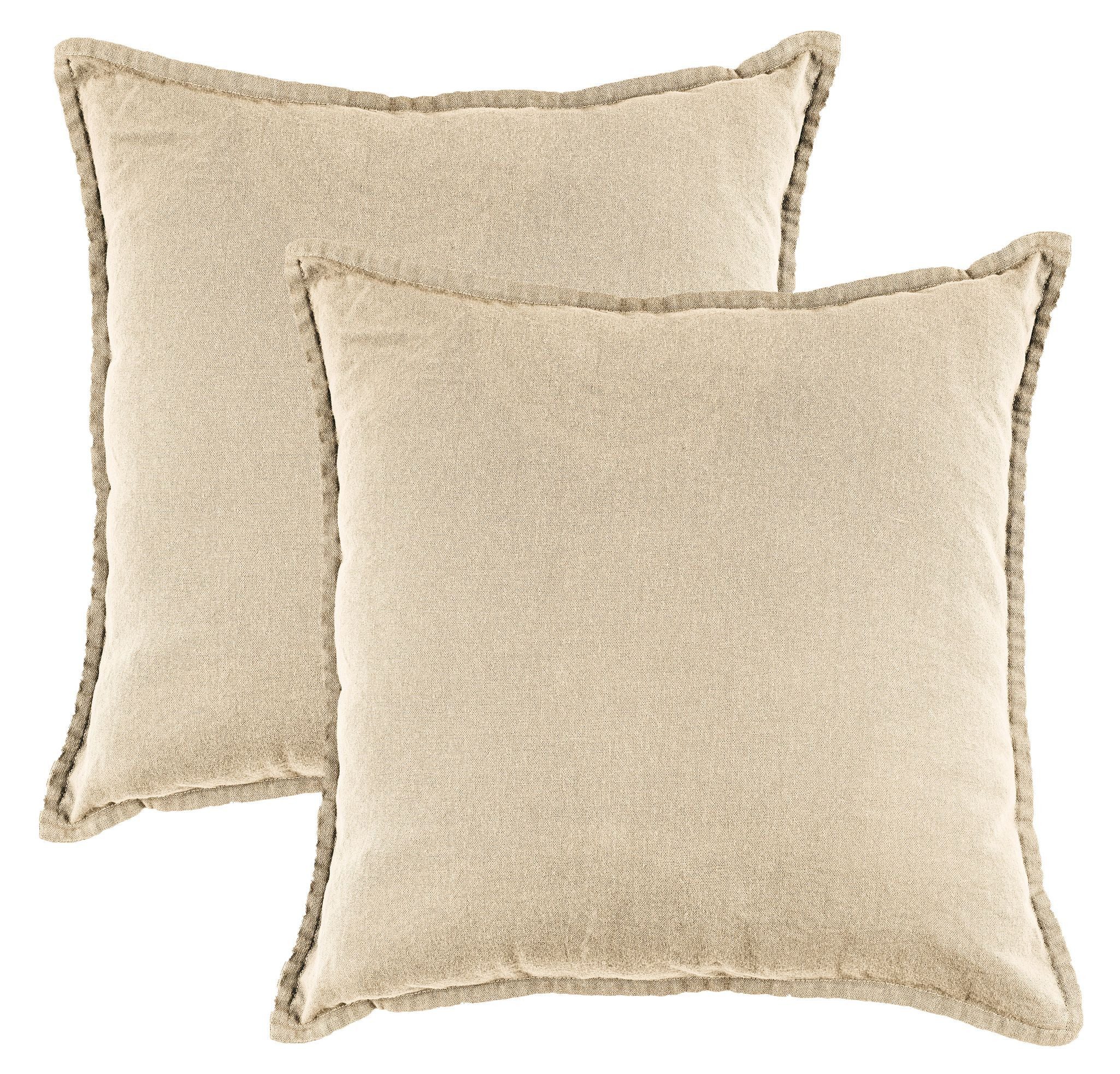 JACK Kissenbezüge 45x45cm 2er Set Kissenhülle Leinenoptik Mistral, (2 Stück günstig online kaufen