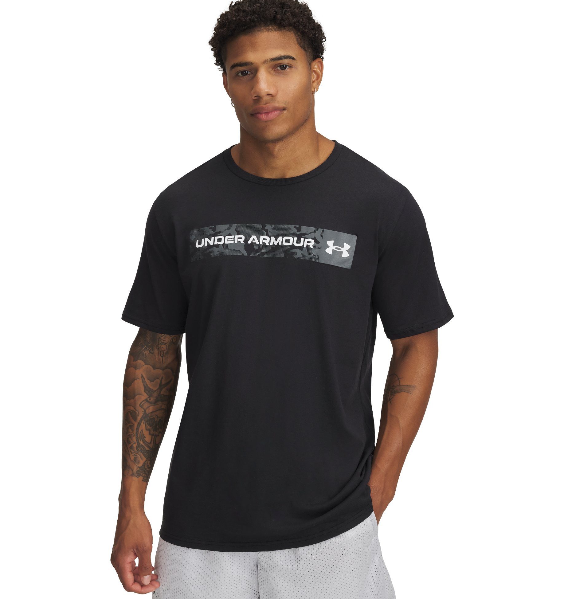 T-Shirt UA CAMO CHEST STRIPE SS