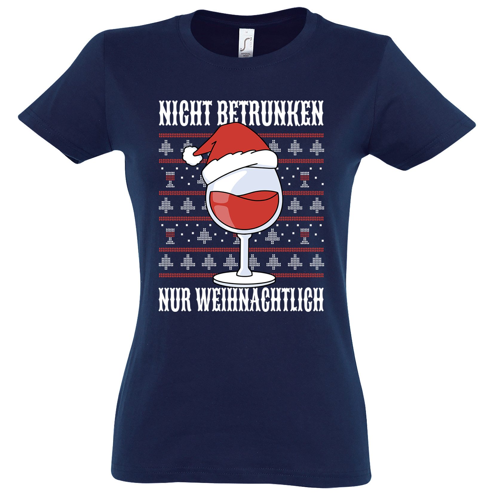 Youth Designz Print-Shirt Nicht Betrunken nur Weihnachtlich Damen T-Shirt m günstig online kaufen