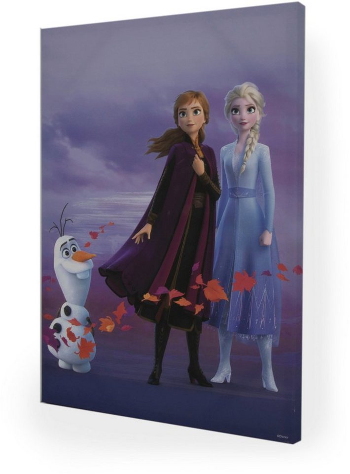 Disney Leinwandbild »Frozen Elsa, Anna & Olaf«, (1 Stück)-HomeTrends