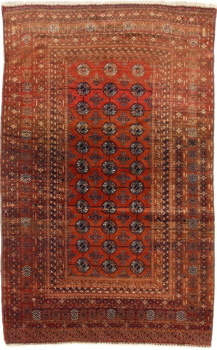 Orientteppich Turkaman 106x196 Handgeknüpfter Orientteppich / Perserteppich Läufer, Nain Trading, rechteckig, Höhe: 6 mm